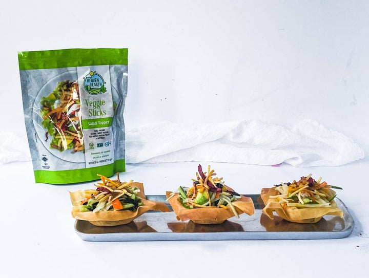 Individual "Crab" Salads with Peanut Dressing