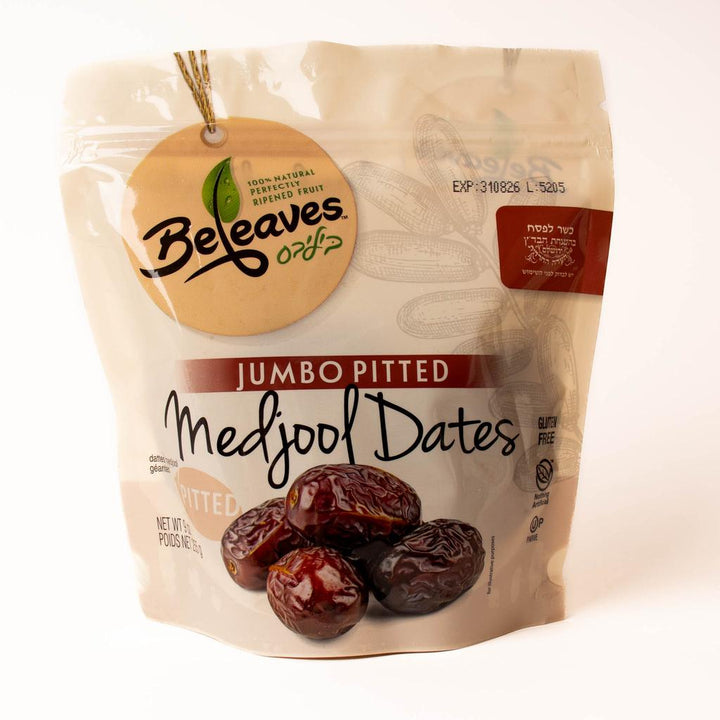 Beleaves Whole Jumbo Medjool Dates with Pits – Premium Quality, 12 oz (340 grams)