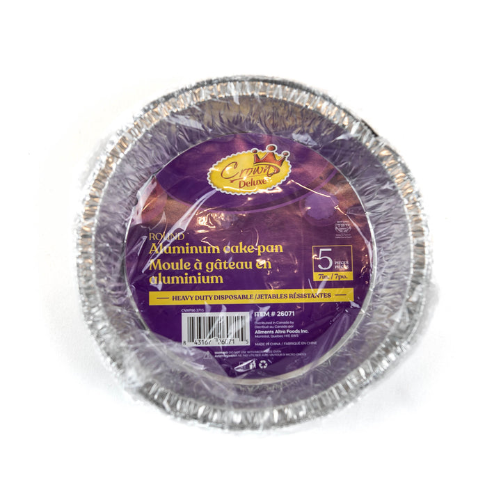 Crown Aluminum 7-Inch Round Cake Pan 5-Pack: Bake with Precision and Delight