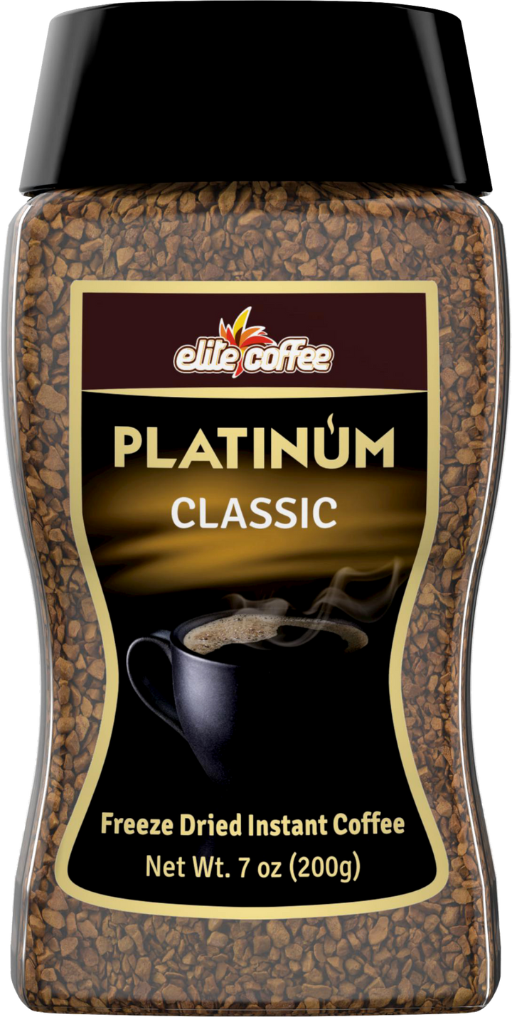 Elite Platinum Classic 200g - Pure Instant Coffee Excellence