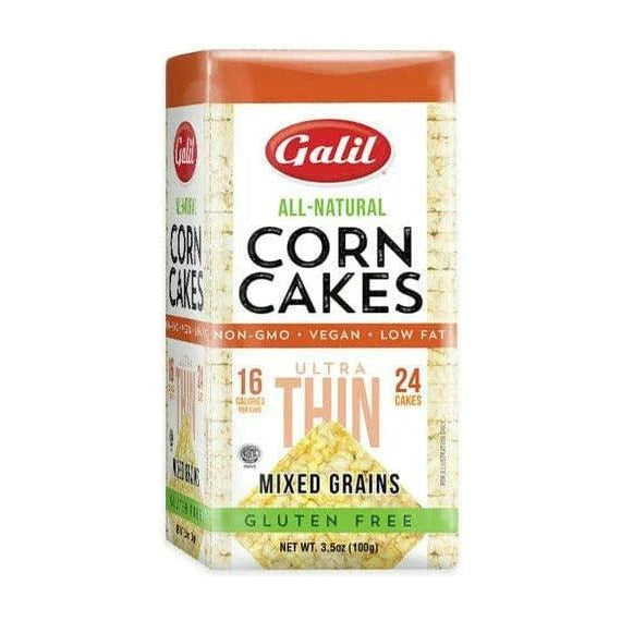 Galil Ultra Thin Mixed Grains Corn Cakes - 100g, Non-GMO, Vegan, Gluten-Free