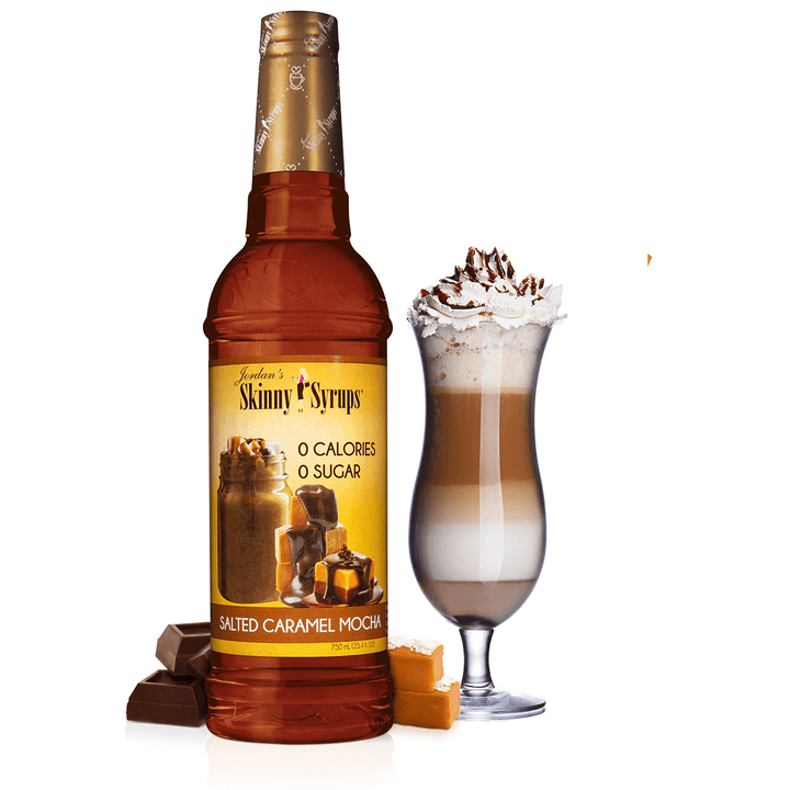 Skinny Mixes Salted Caramel Mocha Sugar-Free Syrup - Gluten-Free, Keto-Friendly, Dairy-Free Delight