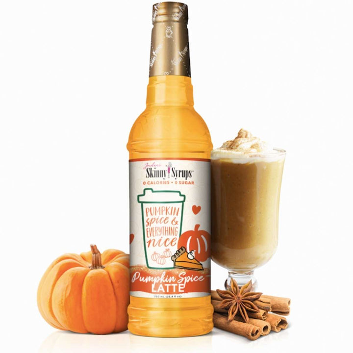 Skinny Mixes Sugar Free Pumpkin Spice Latte Syrup - 750ml: Fall Flavors with Zero Sugar, Calories, Carbs, and Keto-Friendly