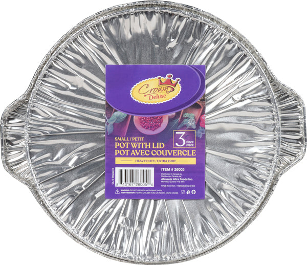 Disposable Aluminum Small Pot with Cover