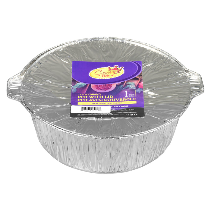 Disposable Aluminum Large Pot with Cover