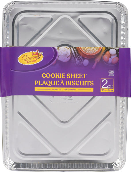 2 Disposable Aluminum Cookie Sheets