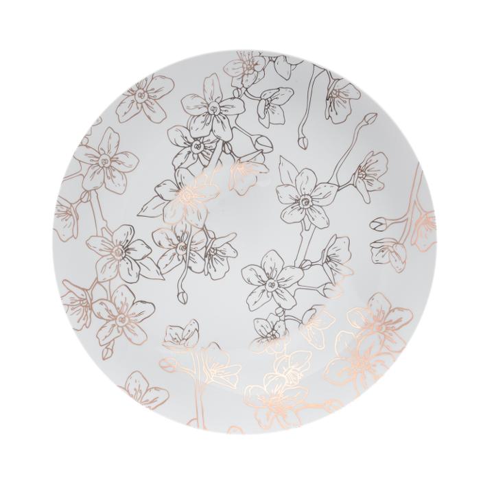 Blossom design plastic plates