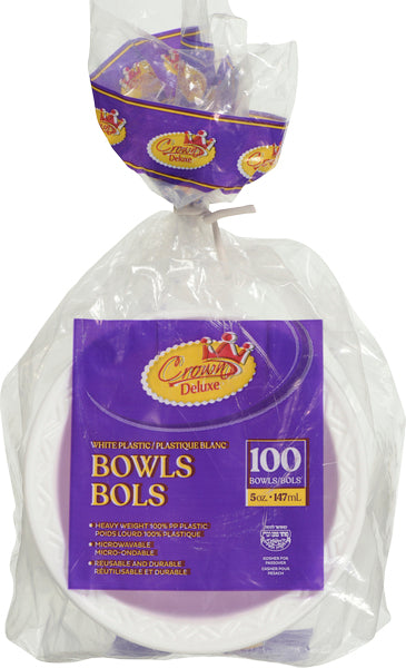 100 small plastic bowls 5 oz