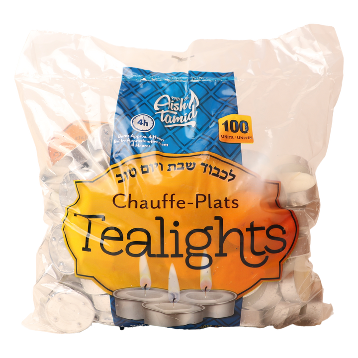 Aish Tamid Tealights - Set of 100: Create a Warm and Inviting Atmosphere