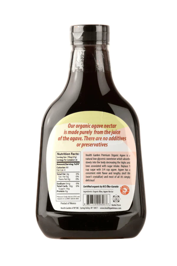Health Garden Agave Raw Sweetener 660 g - Packed with Antioxidants and Nutrients