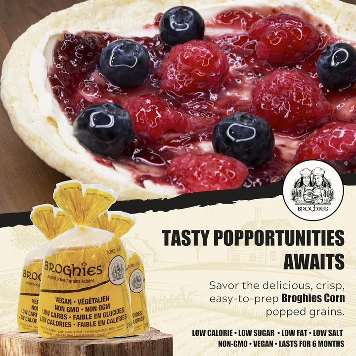 Broghies Corn 14.2 oz - Vegan, Low-Calorie, Low-Carb, Keto-Friendly Crunchy Bread Substitute