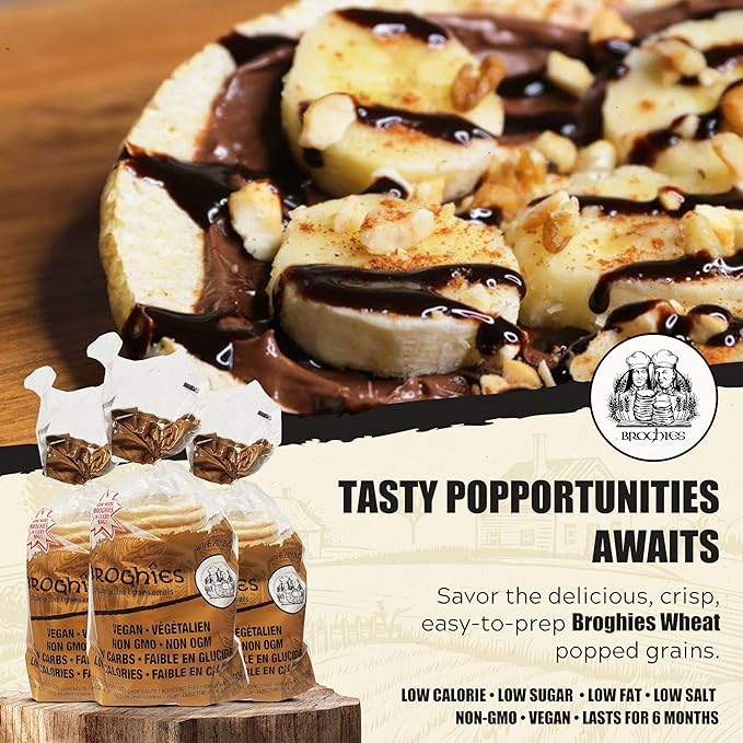 Broghies Wheat 14.2 oz - Vegan, Low-Calorie, Low-Carb, Keto-Friendly Crunchy Bread Substitute