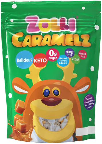 Zolli Candy Caramelz - Irresistibly Sweet (3 oz) | Allergy-Friendly, Sugar-Free, Diabetic-Friendly, Keto, Gluten-Free, Vegan, Kosher