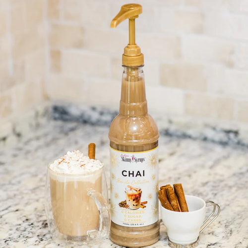 Skinny Mixes Sugar Free Chai Syrup - Calorie Free - 0g net Carb