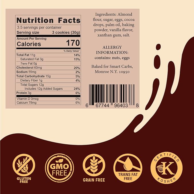 Eiffee Gluten-Free Chocolate Chips Cookies 3.5 oz - Irresistible Bliss in Every Bite