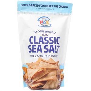Pas Yisrael Classic Sea Salt Pita Chips 170g - Crispy Mediterranean Snack