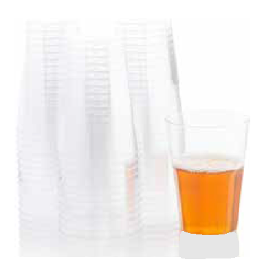 Decor 20 Clear Hard Plastic Disposable Tumbler Cups - 10 oz