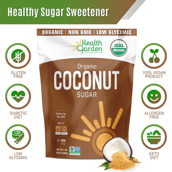 Health Garden Coconut Sugar 453 g - Naturally Sweet and Nutrient-Rich