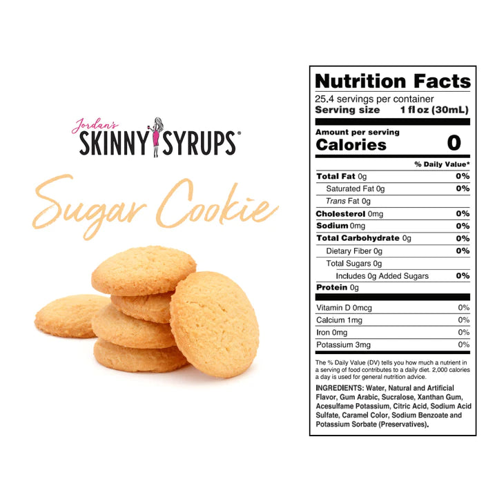 Skinny Mixes Sugar Free Cookie Syrup 750 ml - Guilt-Free & Dietary Friendly