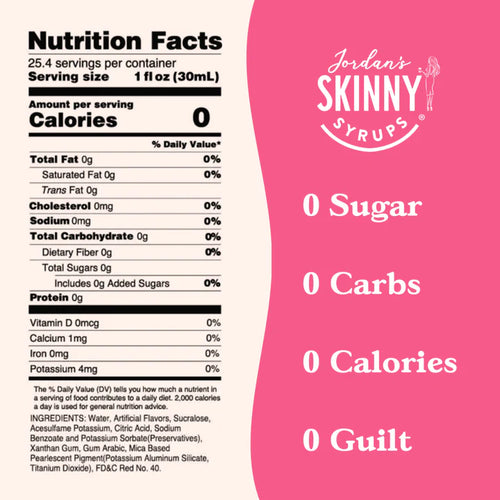 Skinny Mixes Sirop de barbe à papa sans sucre - Sans calories - 0 g de glucides nets