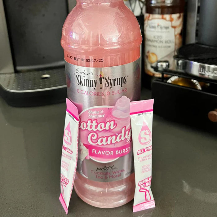 Skinny Mixes Sugar-Free Cotton Candy Syrup: Calorie-Free Delight with 0g Net Carbs