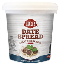 Load image into Gallery viewer, LiOR Date Spread - 16 oz Jar, Perfect for Baking, Fat-Free, Cholesterol-Free, Sodium-Free
