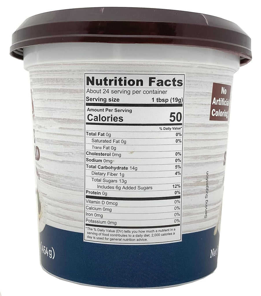 LiOR Date Spread - 16 oz Jar, Perfect for Baking, Fat-Free, Cholesterol-Free, Sodium-Free