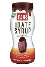 Load image into Gallery viewer, LiOR Organic Date Syrup 14.1 oz - 100% Pure Date Juice, No Added Sugar or Preservatives, Vegan
