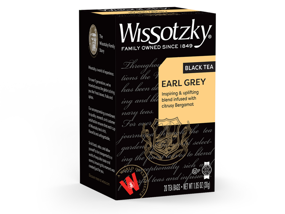 Buy Online Wissotzky, Black Tea, Earl Grey 25pk The Natural Food Store