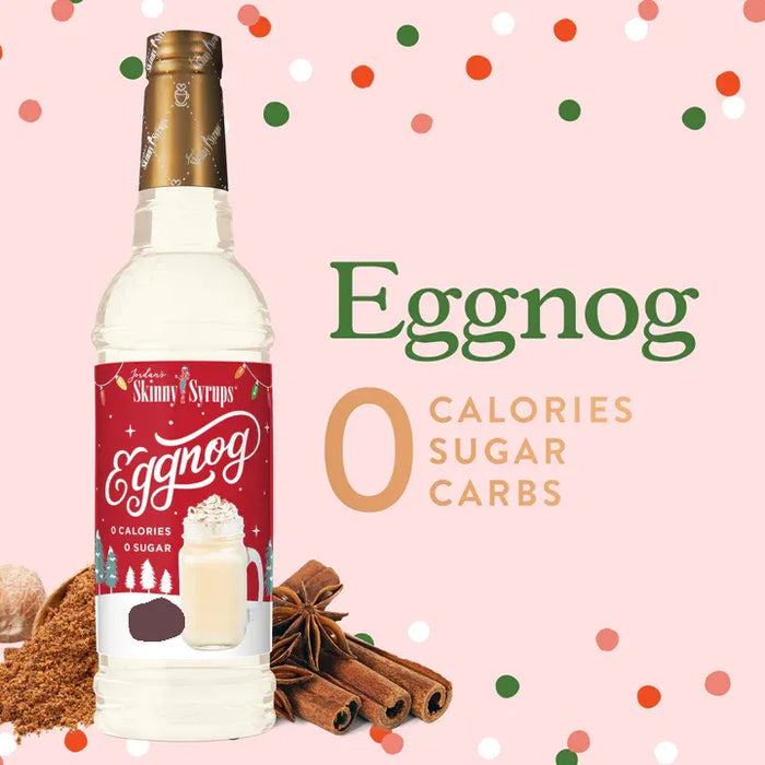 Skinny Mixes Sugar Free Eggnog Syrup 750 ml - Zero Sugar, Zero Calories, Zero Carbs, and Keto-Friendly