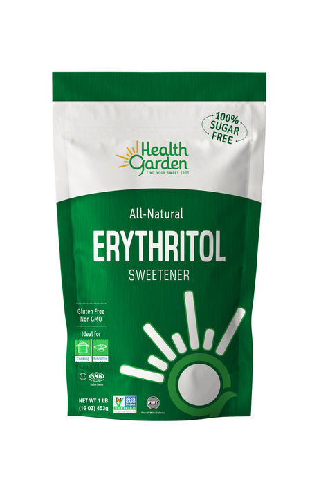Health Garden Erythritol Sweetener 453 g - Zero-Calorie, All-Natural Sugar Substitute
