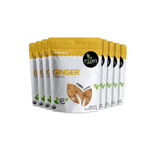 Elan Organic Ginger Chunks - Gluten Free - Non GMO