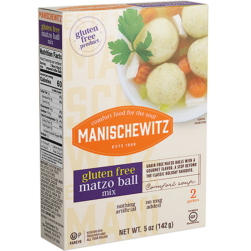 Manischewitz Gluten-Free Matzo Ball Mix - 127g | Authentic Flavor without Compromise