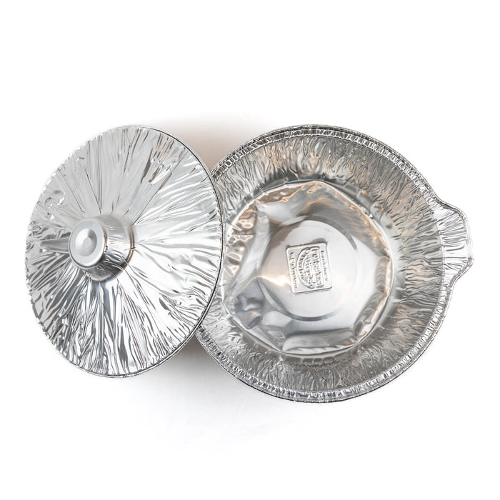 Crown Medium Aluminum Pots with Covers 2-Pack: Cook with Precision and Versatility