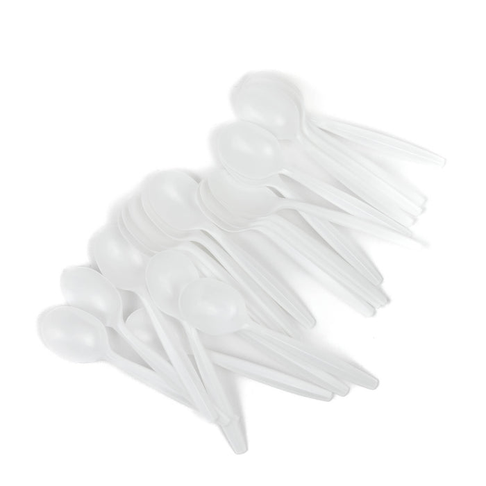 Crown Plastic Reusable Spoons 400-Pack: Durable Dining Essentials for All Occasions