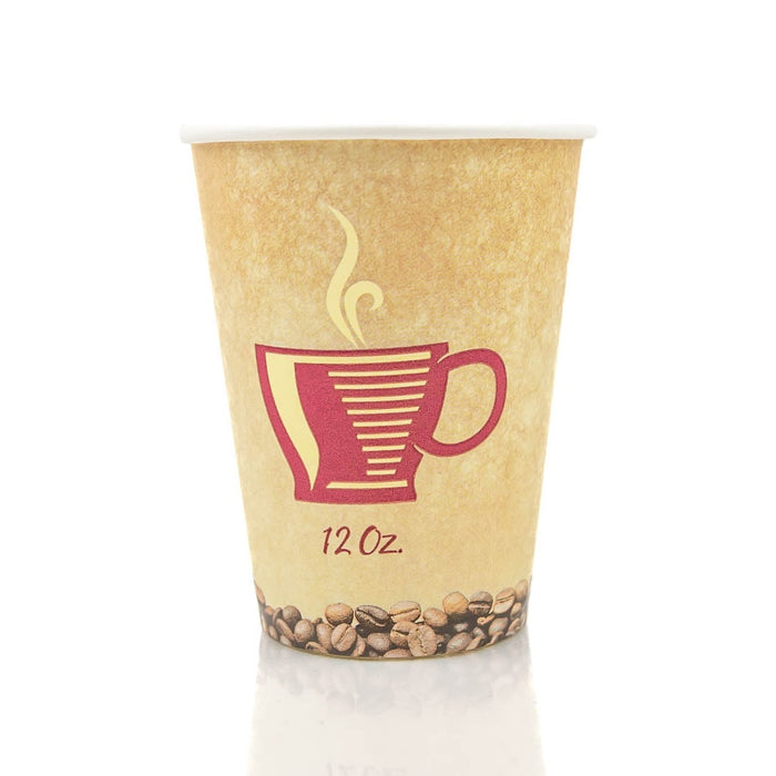 Crown Paper Hot Cups 12 oz 50-Pack: Enjoy Your Hot Beverages with Ease