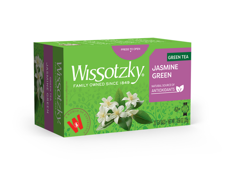 Wissotzky, Green Tea, Jasmine Flavored 20 pk