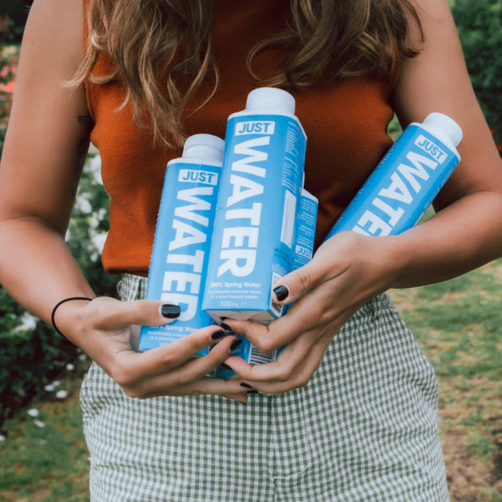 Just Water 16.9 oz - Sustainably Sourced Alkaline Spring Water in Eco-Friendly Plant-Based Carton