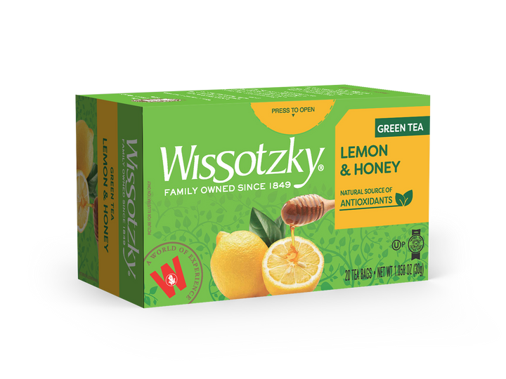 Wissotzky, Green Tea, Lemon & Honey 20pk