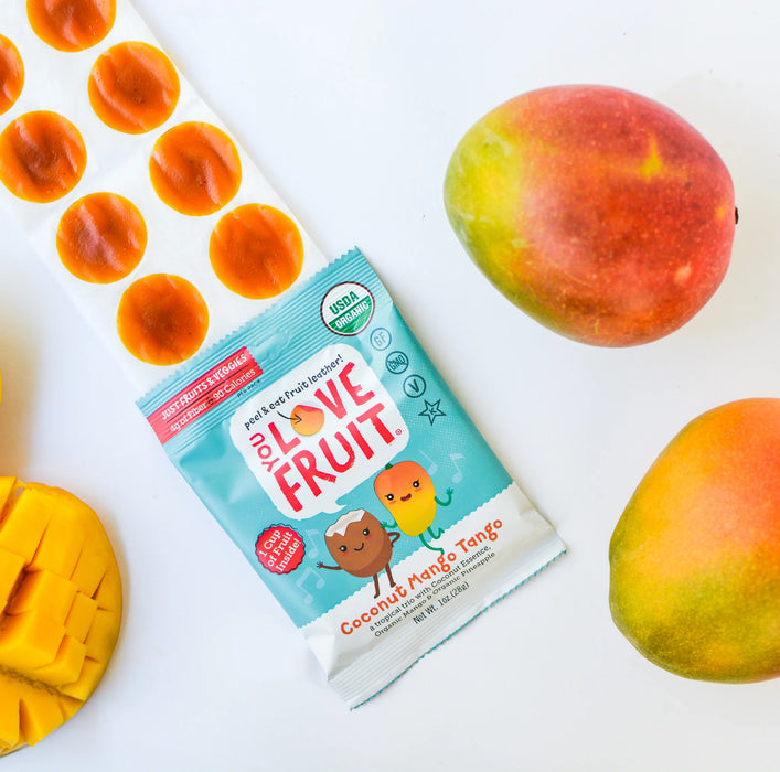 You Love Fruit Mango Coconut Fruit Leather 1 oz - Organic Bliss in Every Bite
