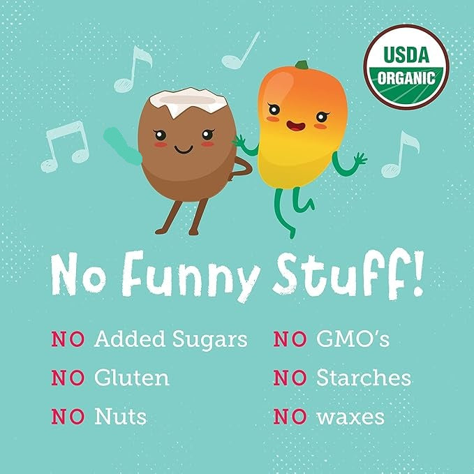 You Love Fruit Mango Coconut Fruit Leather 1 oz - Organic Bliss in Every Bite