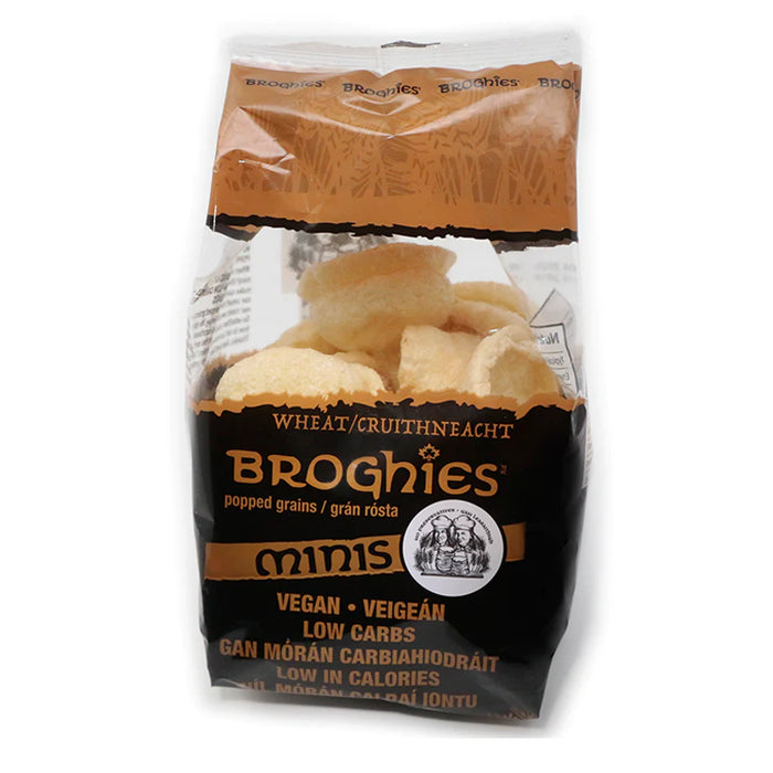 Broghies Mini Wheat 1.6 oz - Vegan, Low-Calorie, Low-Carb, Keto-Friendly Crunchy Bread Substitute