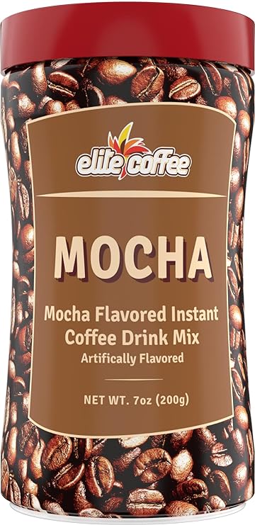 Elite Mocha Instant Coffee 200g - Rich Blend for Coffee