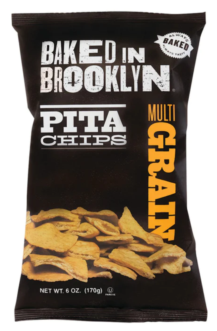Baked in Brooklyn Multigrain Pita Chips - 6 oz Bag: Wholesome Crunch for Every Bite