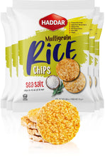 Load image into Gallery viewer, Haddar Multigrain Sea Salt Rice Chips 25 g - Gluten Free - Low Fat - Non GMO
