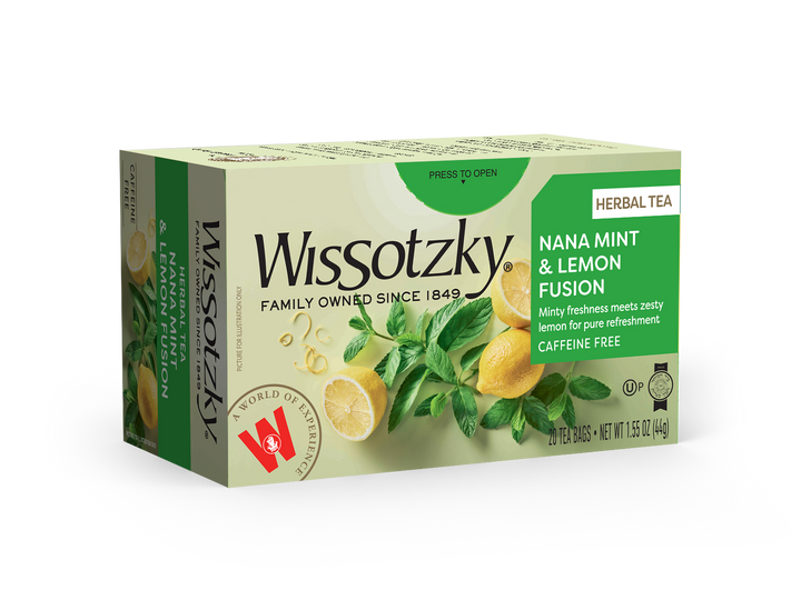 Wissotzky, Herbal Tea, Nana Lemon Flavored 20pk