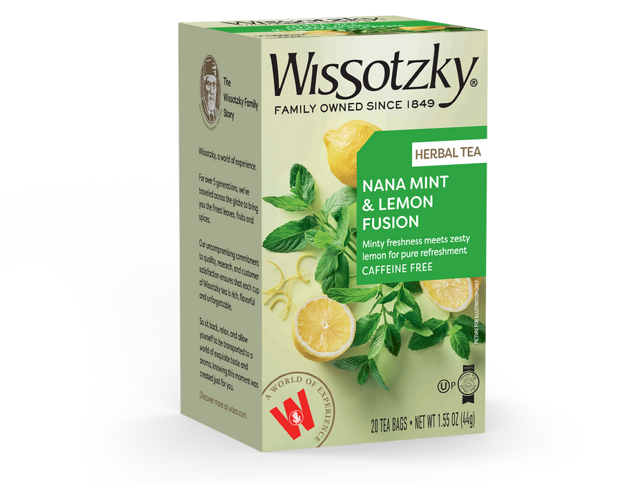 Wissotzky, Herbal Tea, Nana Lemon Flavored 20pk