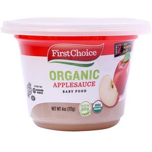 First Choice Organic Applesauce 113 g - Pure and Wholesome