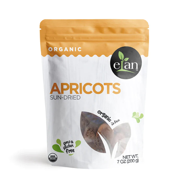 Elan Organic Dried Apricots - Gluten free - Non GMO