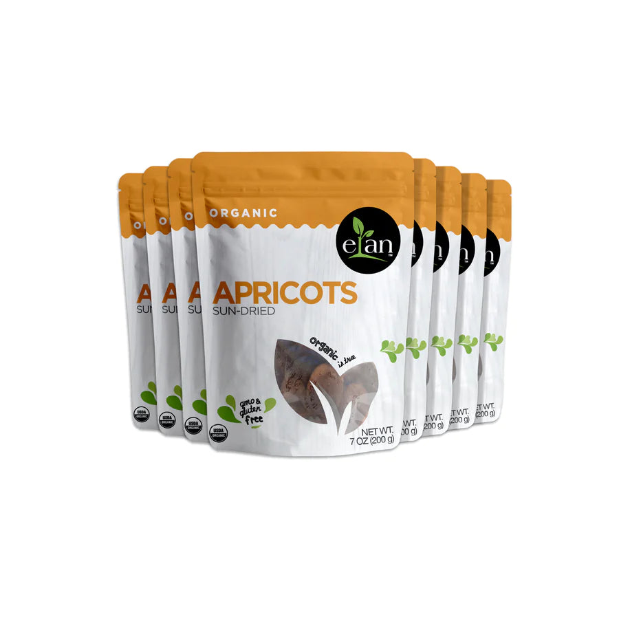Elan Organic Dried Apricots - Gluten free - Non GMO